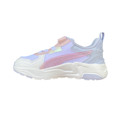 Puma scarpa sneakers da ragazza Trinity Lite Blurry 402266-01 bianco-malva