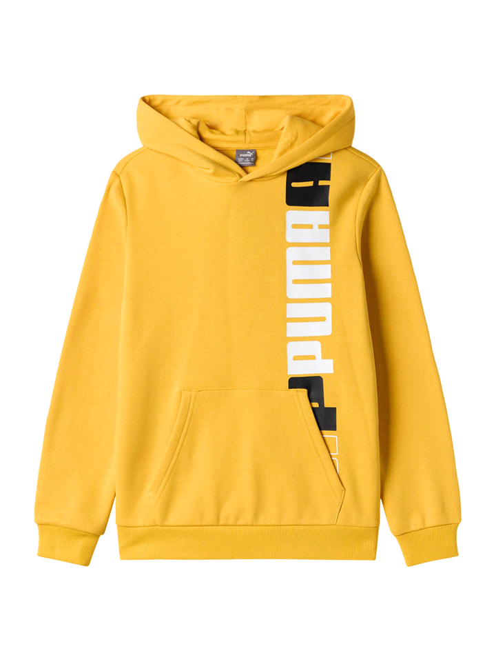 Puma felpa con cappuccio da ragazzo Logo Lab 676325-55 giallo