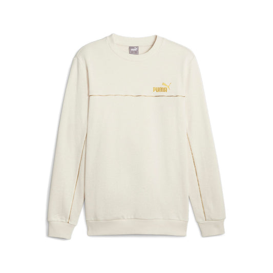 Puma felpa girocollo da uomo ESS Minimal gold 680014 87 beige chiaro