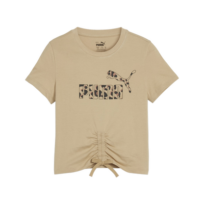 Puma maglietta manica corta da ragazza Ess+ Animal 679417-83 tortora