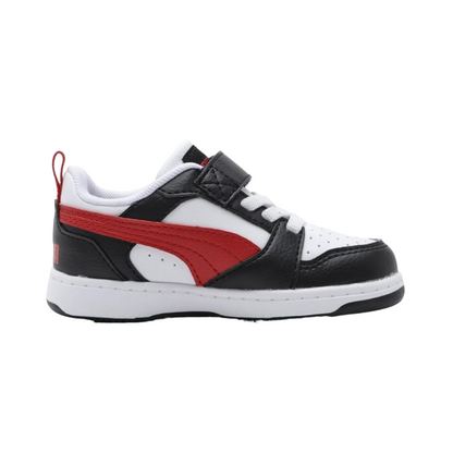 Puma Rebound v6 Lo 397420-04 white-black-red sneakers