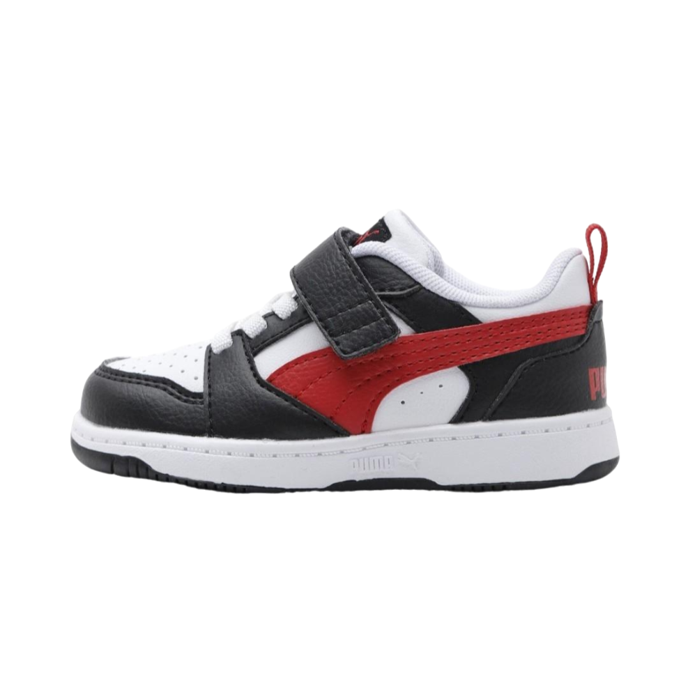 Puma Rebound v6 Lo 397420-04 white-black-red sneakers