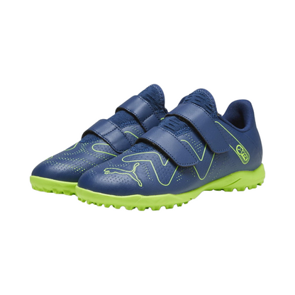 Puma scarpa da calcetto da ragazzo con strappo Future Play TT V 107394-03 blu persia-verde