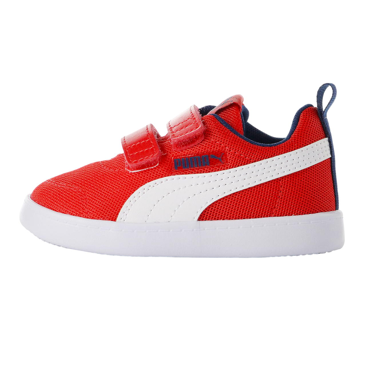 Puma Scarpa Ginnastica Bambino Rosso Bianco Courtflex v2 Mesh V Inf - 371759 06