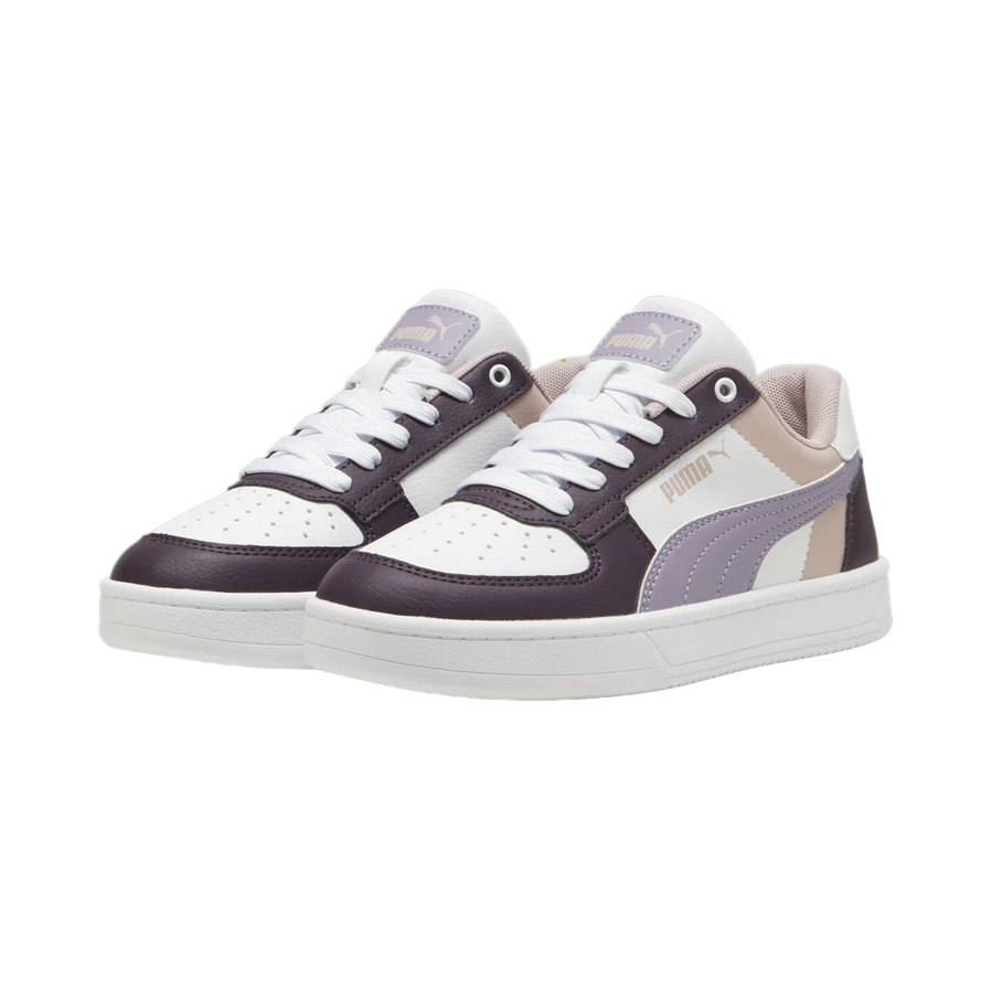 Puma Caven 2.0 Block Sneakers Junior Prugna Bianco - 394461-11