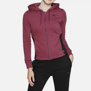 Puma tuta sportiva con cappuccio da donna Classic 622637-22 diaspro scuro