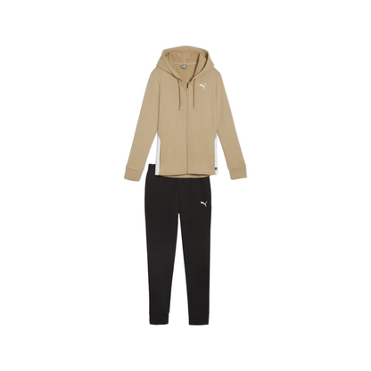 Puma tuta sportiva con cappuccio da donna Classic 673699-83 tortora