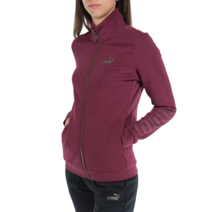 Puma tuta sportiva da donna con cerniera intera 679152-22 diaspro scuro