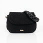 Stile Donna Bags - Black Bag with Woven Handle