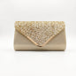 Stile Donna Bags - Clutch Busta con Strass Argento