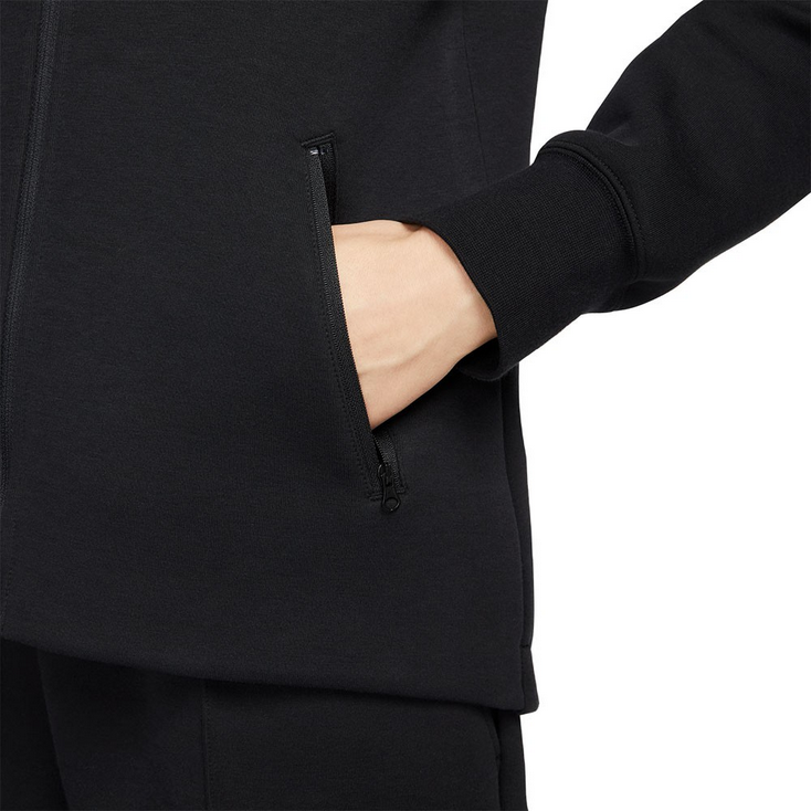 Nike felpa con cappuccio e cerniera intera da donna Sportswear Tech Fleece Windrunner HV6747-010 nero