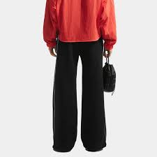 Nike Studio Fleece IQ3170-001 Donna Nero - Pantalone Sportivo Wide-Leg