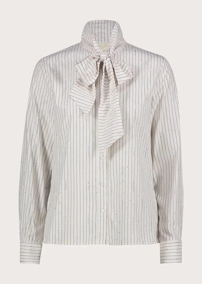 Gaudì Camicia da donna con collo a foulard 621BD45004 bianca