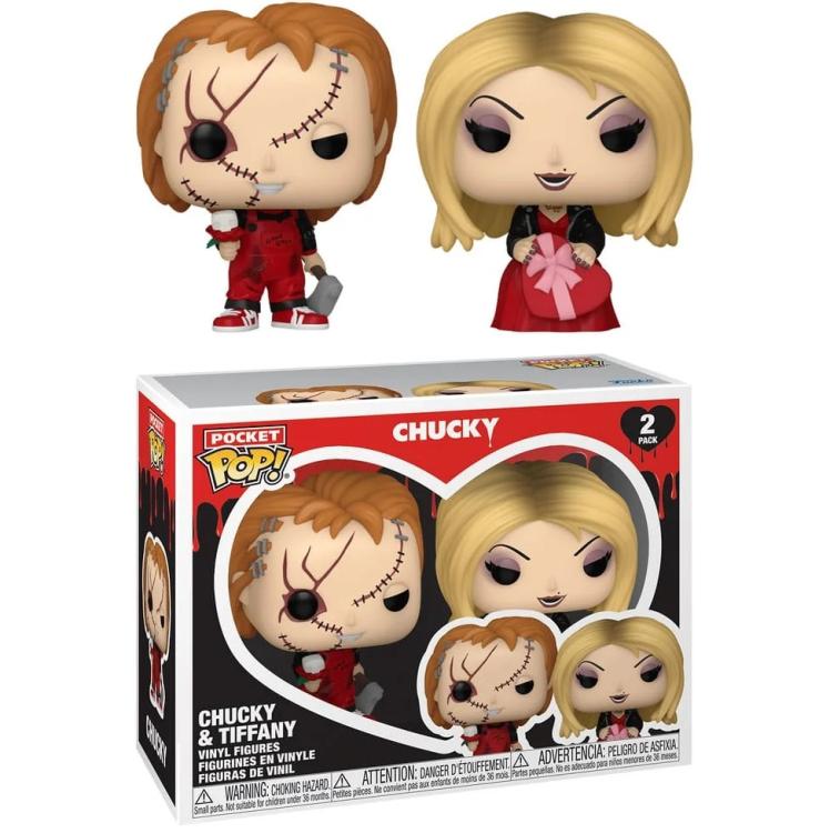 Funko Pop! Rocket Chucky (2er-Pack) Chucky & Tiffany Vinylfigur 9cm Statue