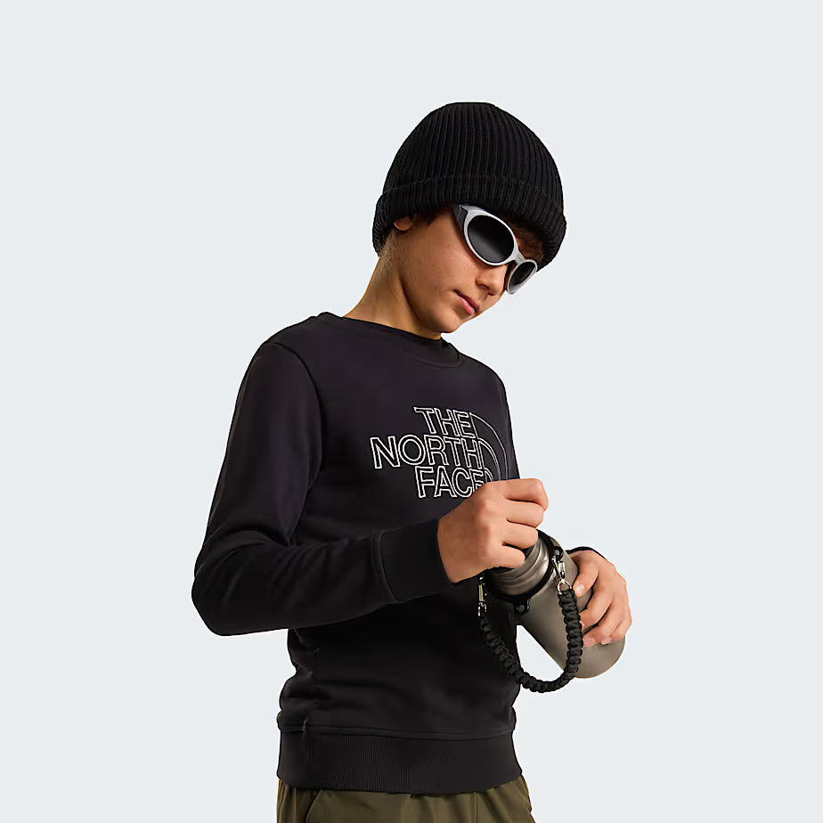 The North Face Drew Peak Crew NF0A8AXXJK3 – Felpa Girocollo Junior Nera