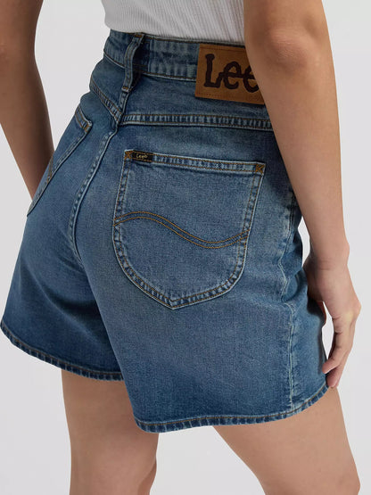 Lee Pantaloncino Jeans Donna Blu Medio - Stella 112376778
