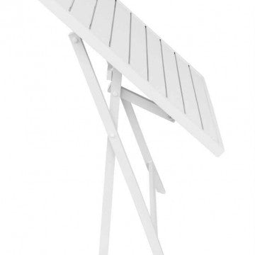 Klapptisch Alabama 70 x 70 mit weißem Aluminiumgestell