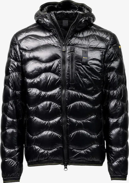 Blauer piumino corto da uomo Wave 26WBLUC03064 006355 999 nero