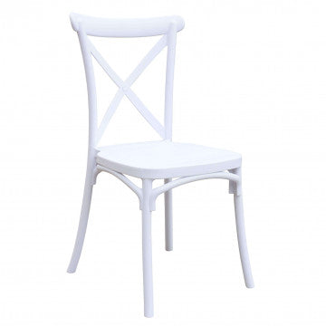 Sedia impilabile Shelly bianca - design elegante e moderno