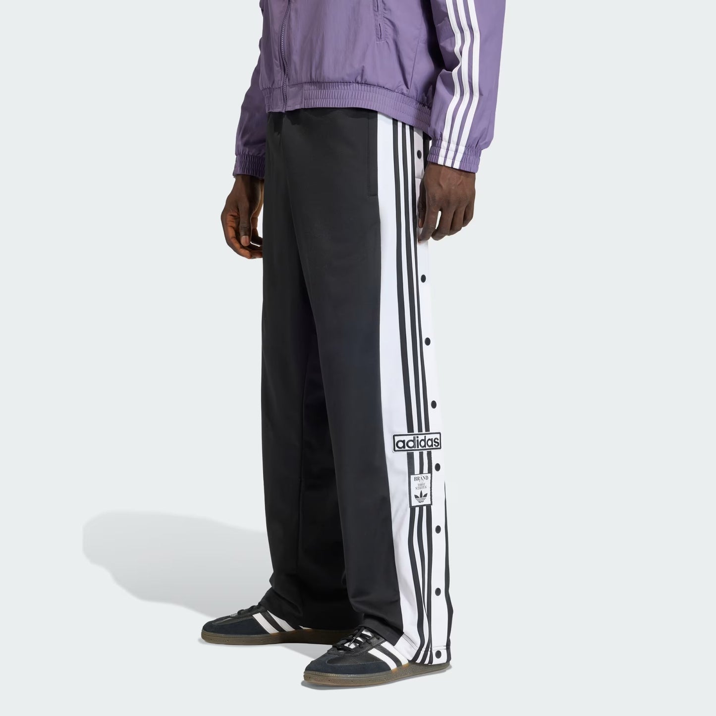 Adidas Originals Pantaloni Tuta Uomo Adibreak Classic KD4094 Nero-Bianco