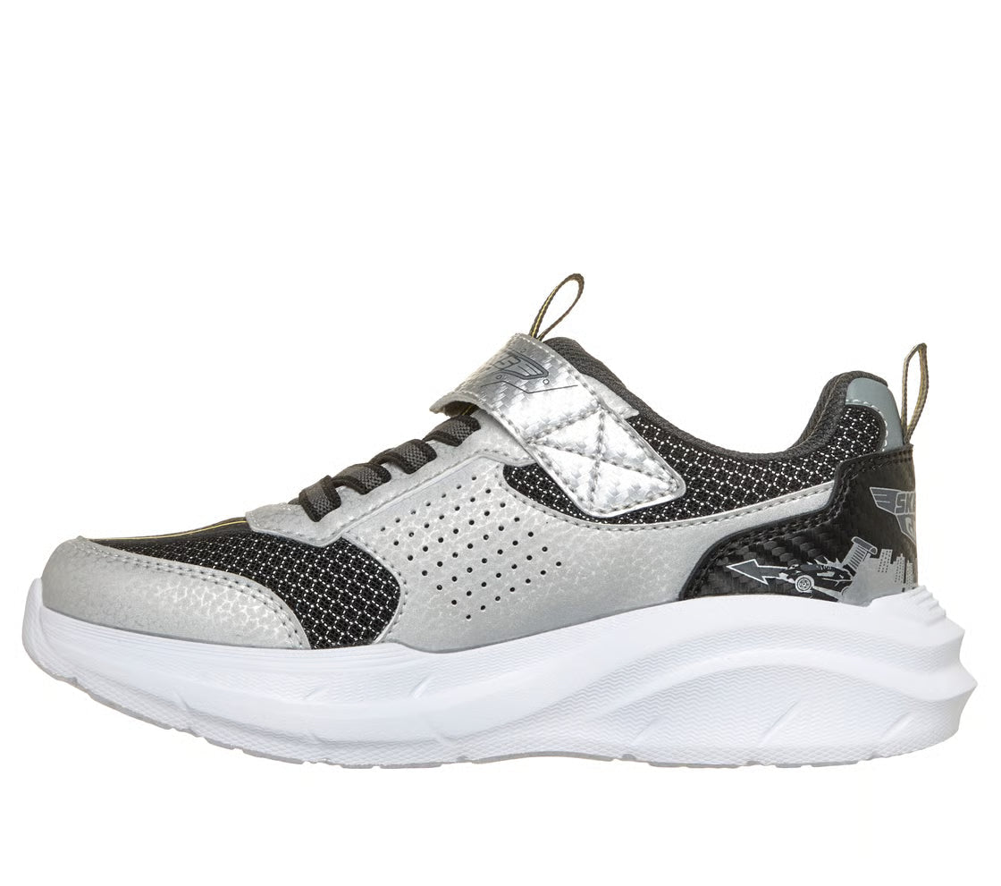 Skechers Garage 402150L/SLBK Bimbo Grigio - Sneakers con Macchinine