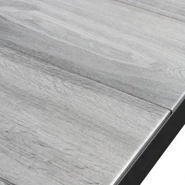 Tisch Mackay 200 x 100 – Aluminiumgestell, Keramikplatte in Holzoptik