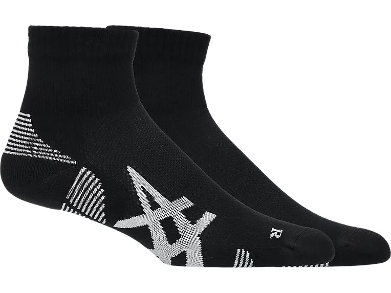 Asics calza running AEG 2 PACK CUSHIONED RUN QUARTER SOCK 3013B358-001 nera