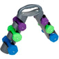 Portable Display Stand Support Set + Pairs of Dumbbells Weights Gym 1kg+1.5kg+2kg