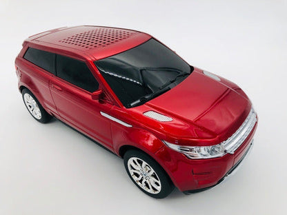 AKAI RANGE ROVER EVOQUE SPEAKER BLUETOOTH AUX USB CASSA STOP LED PORTATILE ROSSO