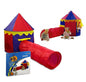 Kids' Igloo Circus Tent + Foldable Tunnel Play Tube Garden Playhouse