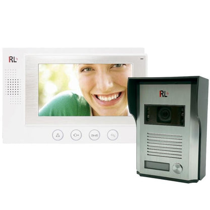 Video-Türsprechanlage, Einfamilienhaus, 7"-Monitor, Türöffner, Außentor Rl-06