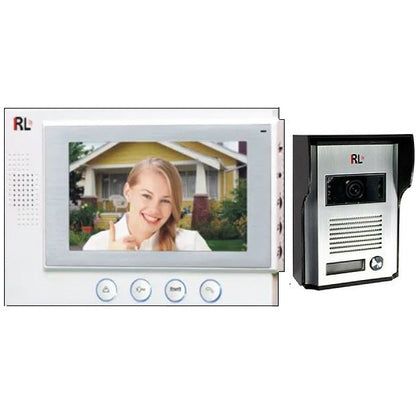 Video-Türsprechanlage, Einfamilienhaus, 7"-Monitor, Türöffner, Außentor Rl-06