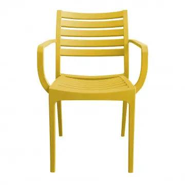 Stapelbarer Sessel Eveline aus Polypropylen – Maße: 58,5x55,2x84cm