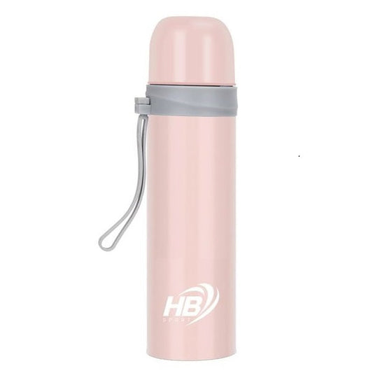 Hb Thermos Acciaio Inox 500Ml Bottiglia Termica (12/24H) Tappo A Scatto | Rosa