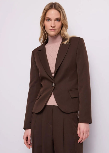 Gaudì Blazer da donna in viscosa elasticizzata 621BD35036 3339 marrone