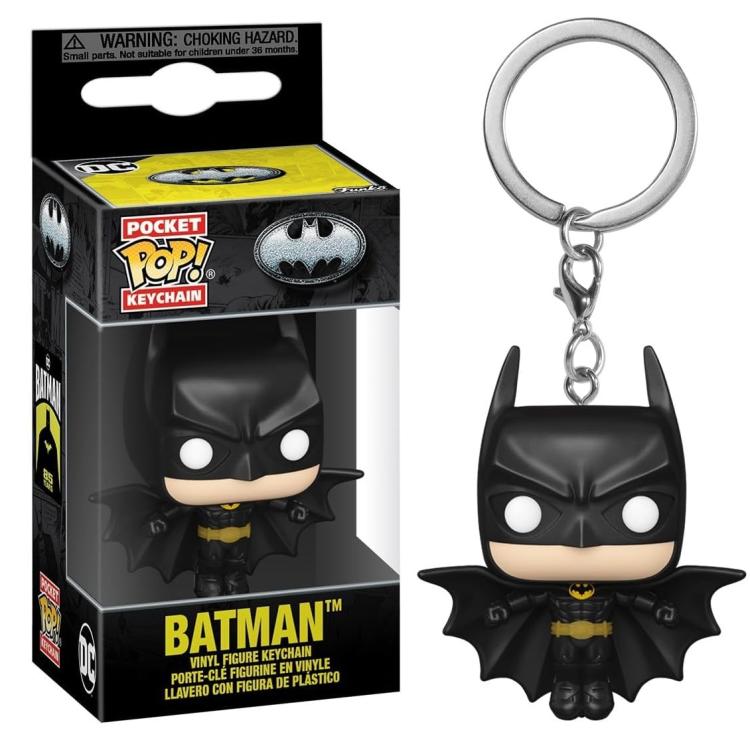 Funko Pop ! Keychain Pocket Dc Batman - (Batman) Portachiavi Key Figure 4Cm