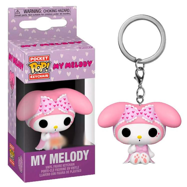 Funko Pop! Schlüssel Hello Kitty - My Melody (Spring Time) 4cm Schlüsselanhänger