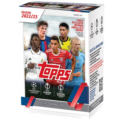 Topps Card Uefa Club Competitions 2022/23 – Pack mit 7 Sammelkarten-Päckchen
