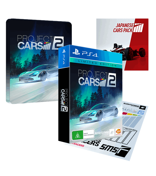 Project Cars 2 Limited Edition Steelbook PS4 Spiel Italienisch Playstation 4 Neu