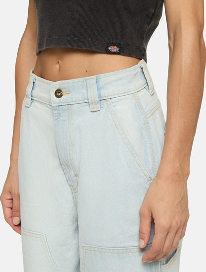 Dickies T-shirt a Costine da Donna Plentywood DK0A866FBLK1 Nero