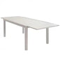 Extendable Formentera aluminum table 160/240 X 90