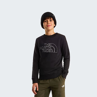 The North Face Drew Peak Crew NF0A8AXXJK3 – Felpa Girocollo Junior Nera