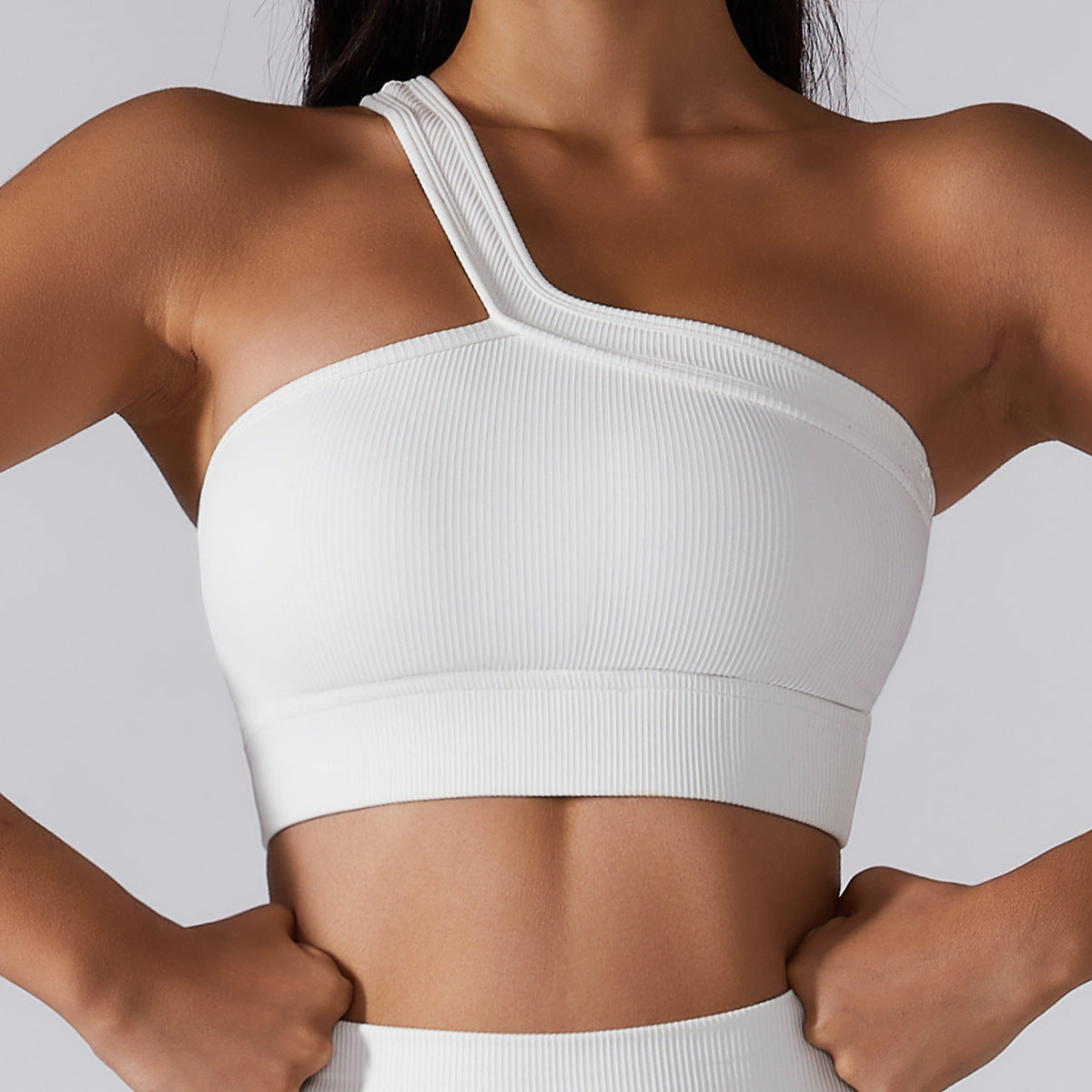 Reggiseno Sportivo Monospalla Donna – Top Yoga Fitness Estivo