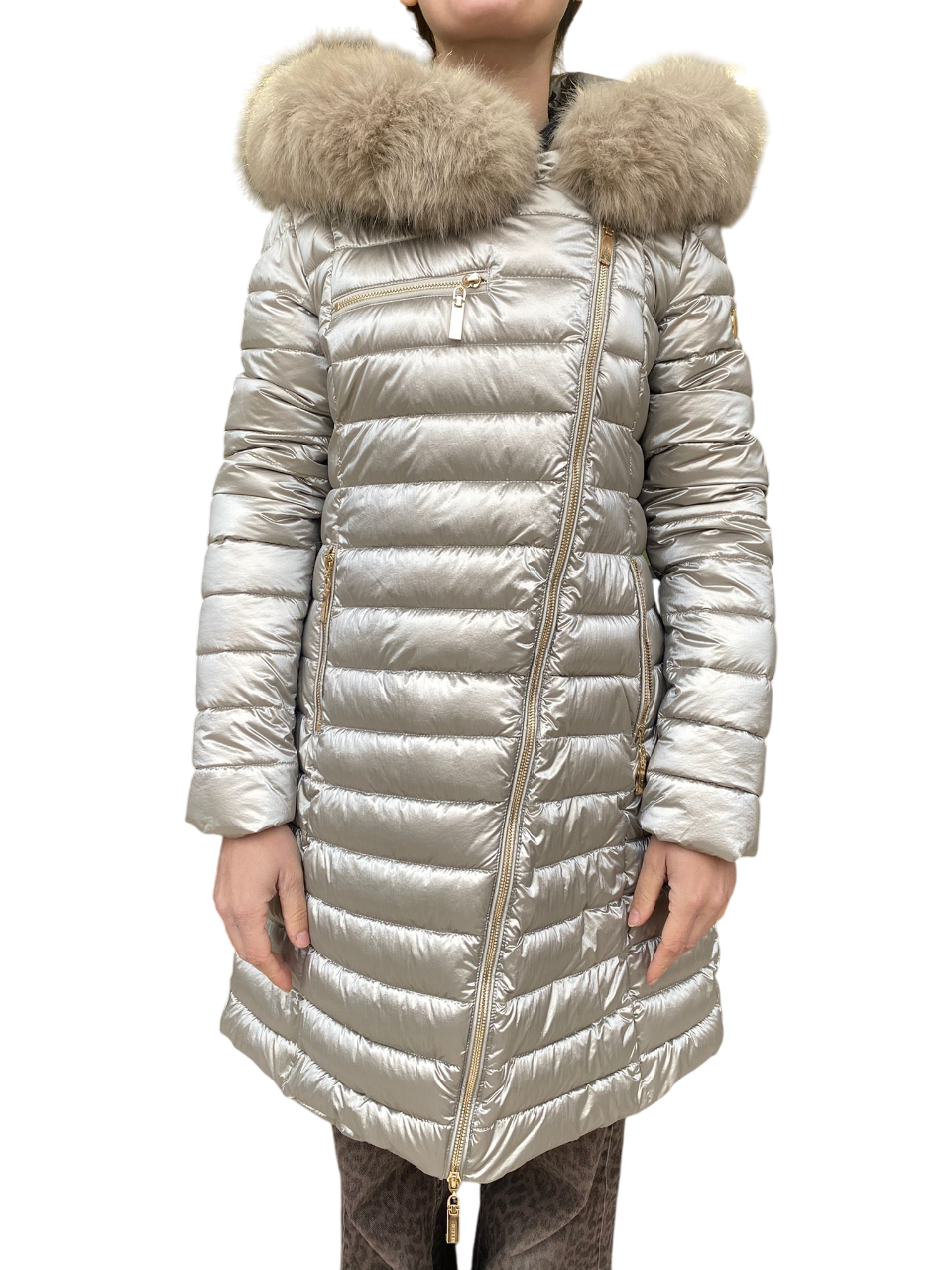 Relish – Piumino Donna DIESSAM Lungo RDA2505010024 Beige | Urban-Chic, Calore e Stile Versatile per l’Inverno