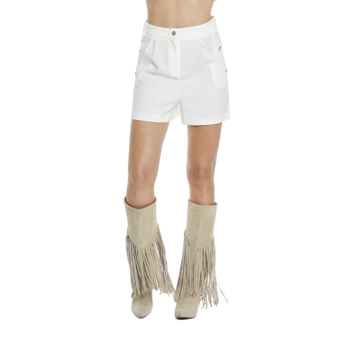 Relish Pantaloncino ROMA RDP2407006059 Latte Vita Alta