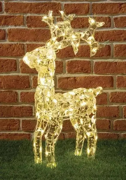 Renna cristalli 100 led classic 3d