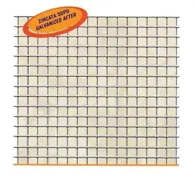 Rete quad.12,5x12,5 zinc. (m.25) due misure