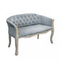 Elegantes Sofa mit Capitonné aus luxuriösem Stoff