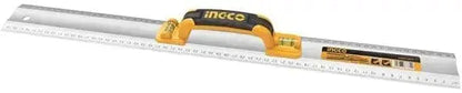 Righello alluminio 60cm con livella ingco