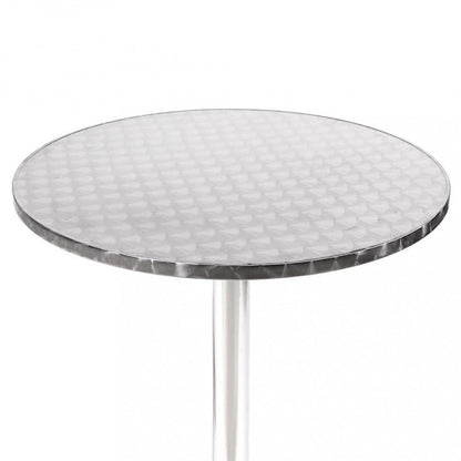 Tavolo a colonna in alluminio ø 70 waterproof